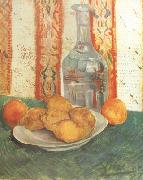 Still life with Decanter and Lemons on a Plate (nn04) Vincent Van Gogh